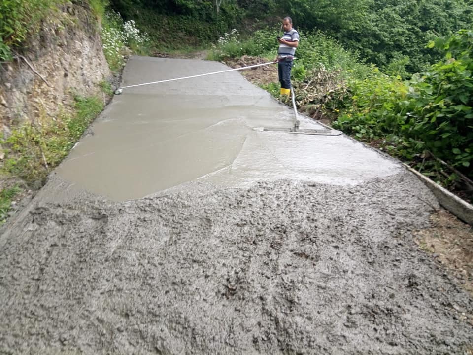 Dumantepe Mahallesi Beton yol �al��mas�